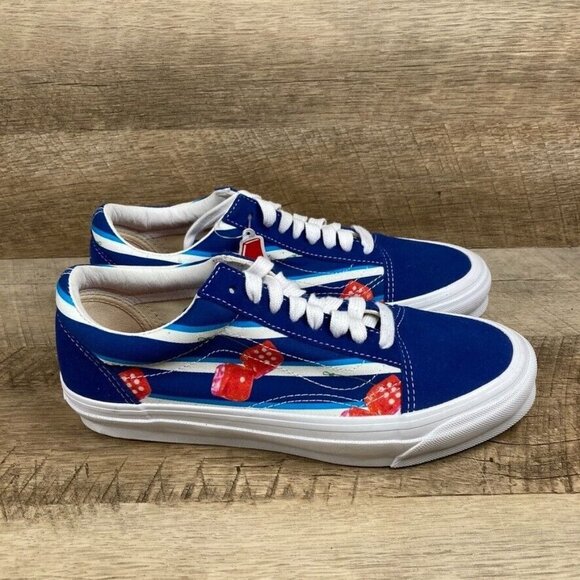 VANS OG Old Skool LX Vault Snake Eyes True Blue Sneakers Mens 7.5 Womens 9 NEW - Picture 2 of 10